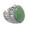 Southwest Sterling Silver Turquoise Inlay Ring Size 8-3/4 AX55469