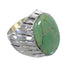 Southwest Sterling Silver Turquoise Inlay Ring Size 8-3/4 AX55469