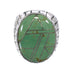 Southwest Sterling Silver Turquoise Inlay Ring Size 8-3/4 AX55469