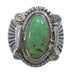 Southwestern Turquoise Sterling Silver Ring Size 5-1/4 EX56292