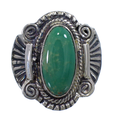 Turquoise Genuine Sterling Silver Ring Size 6-1/4 EX56293