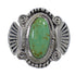 Genuine Sterling Silver And Turquoise Ring Size 4-3/4 EX56301