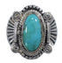 Turquoise Sterling Silver Southwestern Ring Size 6-1/4 EX56262
