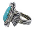 Turquoise Sterling Silver Southwestern Ring Size 6-1/4 EX56262