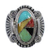Multicolor Sterling Silver Southwest Ring Size 4-1/2 EX56274
