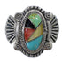 Southwestern Sterling Silver And Multicolor Ring Size 8-1/4 EX56221