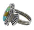 Southwestern Sterling Silver And Multicolor Ring Size 8-1/4 EX56221