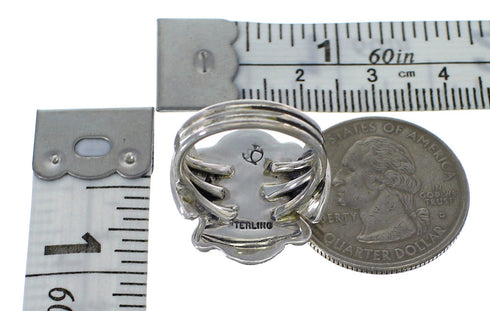 Multicolor Authentic Sterling Silver Ring Size 6-3/4 EX56287