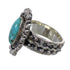 Turquoise Southwest Sterling Silver Ring Size 4-3/4 EX56364