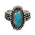 Turquoise And Genuine Sterling Silver Ring Size 8-1/4 EX56367