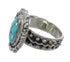 Southwest Genuine Sterling Silver Turquoise Ring Size 6-1/4 EX56388