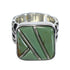 Southwest Turquoise Sterling Silver Ring Size 5-3/4 AX55605