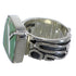 Southwestern Turquoise Silver Ring Size 7-1/4 AX55609