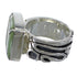 Turquoise Inlay Southwestern Silver Ring Size 6-1/2 AX55614