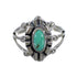 Silver Southwest Turquoise Ring Size 7-3/4 AX61154