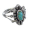 Southwestern Turquoise Silver Jewelry Ring Size 5-1/4 AX61474