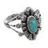 Silver Jewelry Turquoise Southwest Ring Size 4-3/4 AX61444