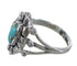 Silver Jewelry Turquoise Southwestern Ring Size 8-1/2 AX61440