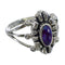 Southwestern Magenta Turquoise Silver Jewelry Ring Size 5-3/4 AX64208