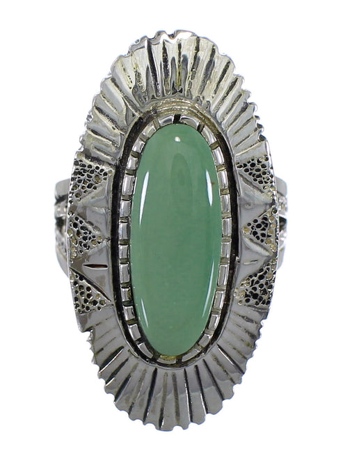 Genuine Sterling Silver And Tuquoise Ring Size 5-1/4 VX56892