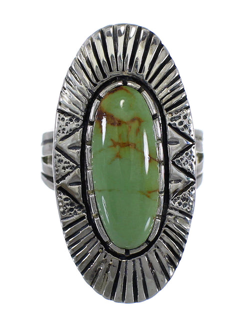 Genuine Sterling Silver And Tuquoise Jewelry Ring Size 6 VX56896