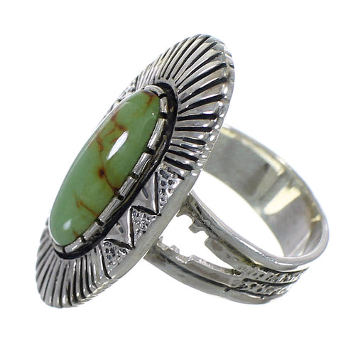 Genuine Sterling Silver And Tuquoise Jewelry Ring Size 6 VX56896