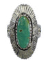 Authentic Sterling Silver And Tuquoise Jewelry Ring Size 6-3/4 VX56897
