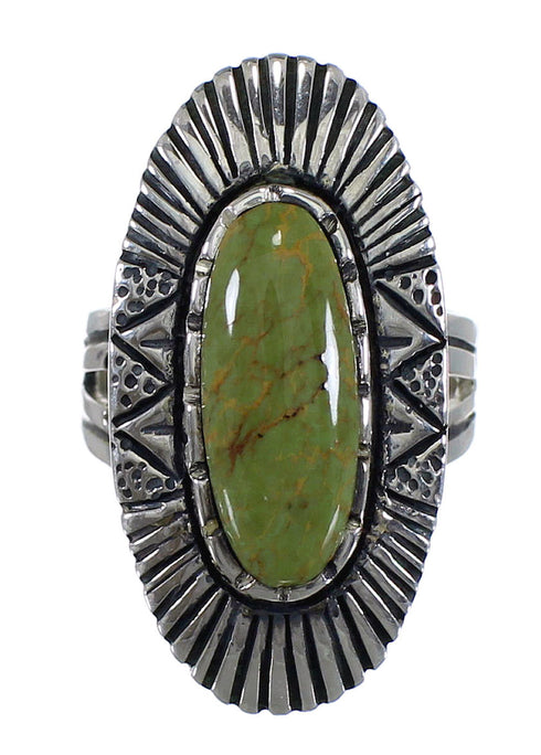 Southwest Sterling Silver And Tuquoise Jewelry Ring Size 6 VX56898