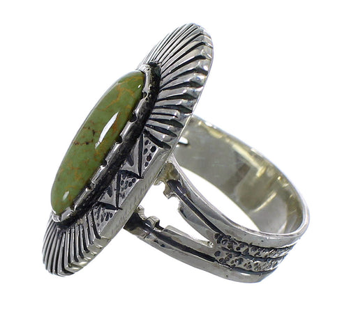 Southwest Sterling Silver And Tuquoise Jewelry Ring Size 6 VX56898