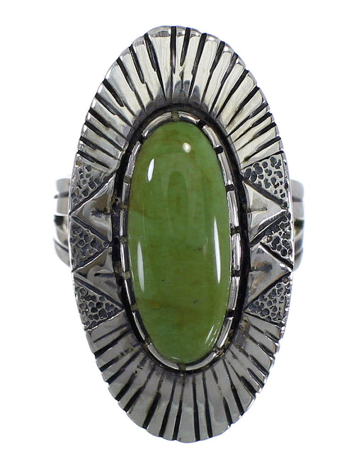 Sterling Silver And Tuquoise Southwest Jewelry Ring Size 4-1/2 VX56900