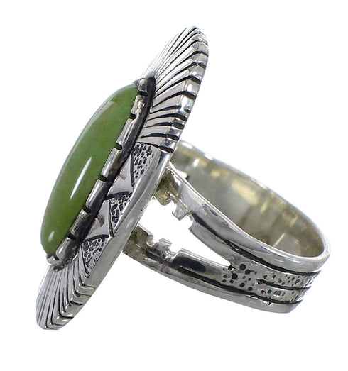Sterling Silver And Tuquoise Southwest Jewelry Ring Size 4-1/2 VX56900