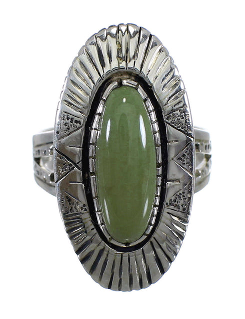Silver And Tuquoise Southwest Jewelry Ring Size 5-3/4 VX56902