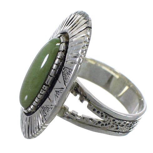 Silver And Tuquoise Southwest Jewelry Ring Size 5-3/4 VX56902
