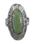 Turquoise And Southwest Sterling Silver Ring Size 8-1/4 VX56907