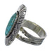 Southwestern Sterling Silver Turquoise Ring Size 5 VX56959