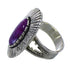 Magenta Turquoise Genuine Sterling Silver Jewelry Ring Size 5 VX56978