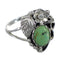 Authentic Sterling Silver And Turquoise Flower Jewelry Ring Size 8-1/2 VX57149