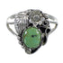 Authentic Sterling Silver And Turquoise Flower Jewelry Ring Size 8-1/2 VX57149
