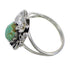 Turquoise And Genuine Sterling Silver Flower Ring Size 5-3/4 VX57158