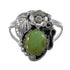 Southwest Turquoise And Genuine Sterling Silver Flower Ring Size 4-3/4 VX57161