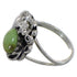 Southwest Turquoise And Genuine Sterling Silver Flower Ring Size 4-3/4 VX57161