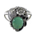 Southwest Turquoise And Silver Flower Jewelry Ring Size 5-1/4 VX57167