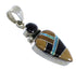 Multicolor Southwest Sterling Silver Jewelry Pendant RX54430