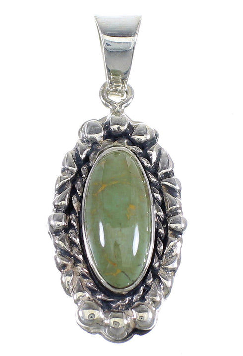 Southwest Sterling Silver And Turquoise Pendant RX54480