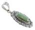 Turquoise And Authentic Sterling Silver Pendant RX54483