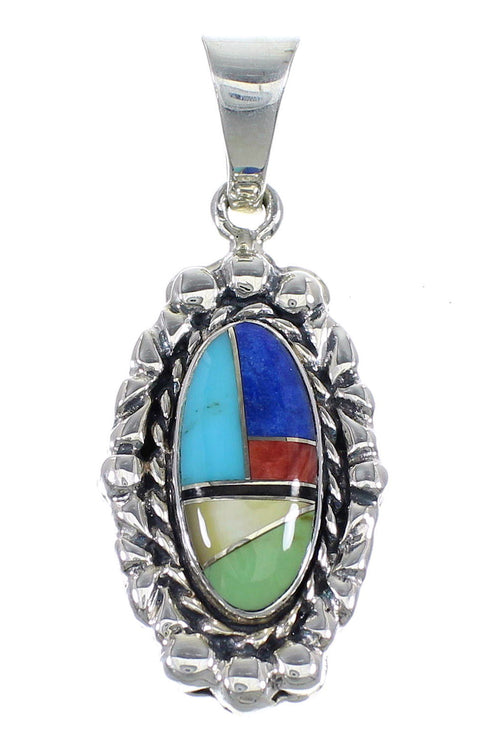 Multicolor Authentic Sterling Silver Pendant RX54492