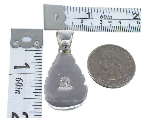 Silver And Turquoise Feather Pendant Jewelry RX54507