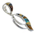 Multicolor Inlay Sterling Silver Slide Pendant RX54538