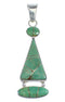 Silver And Turquoise Southwestern Pendant RX54550