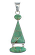 Silver And Turquoise Southwestern Pendant RX54550